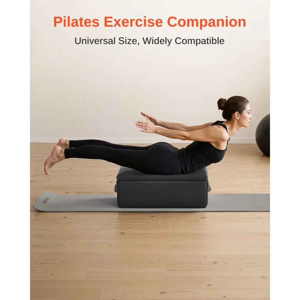 VEVOR Pilates Box for Reformer Pilates Equipment Accessory for Exercises Black