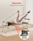 VEVOR Foldable Pilates Reformer Pilates Machine Home Gym Workout Equipment