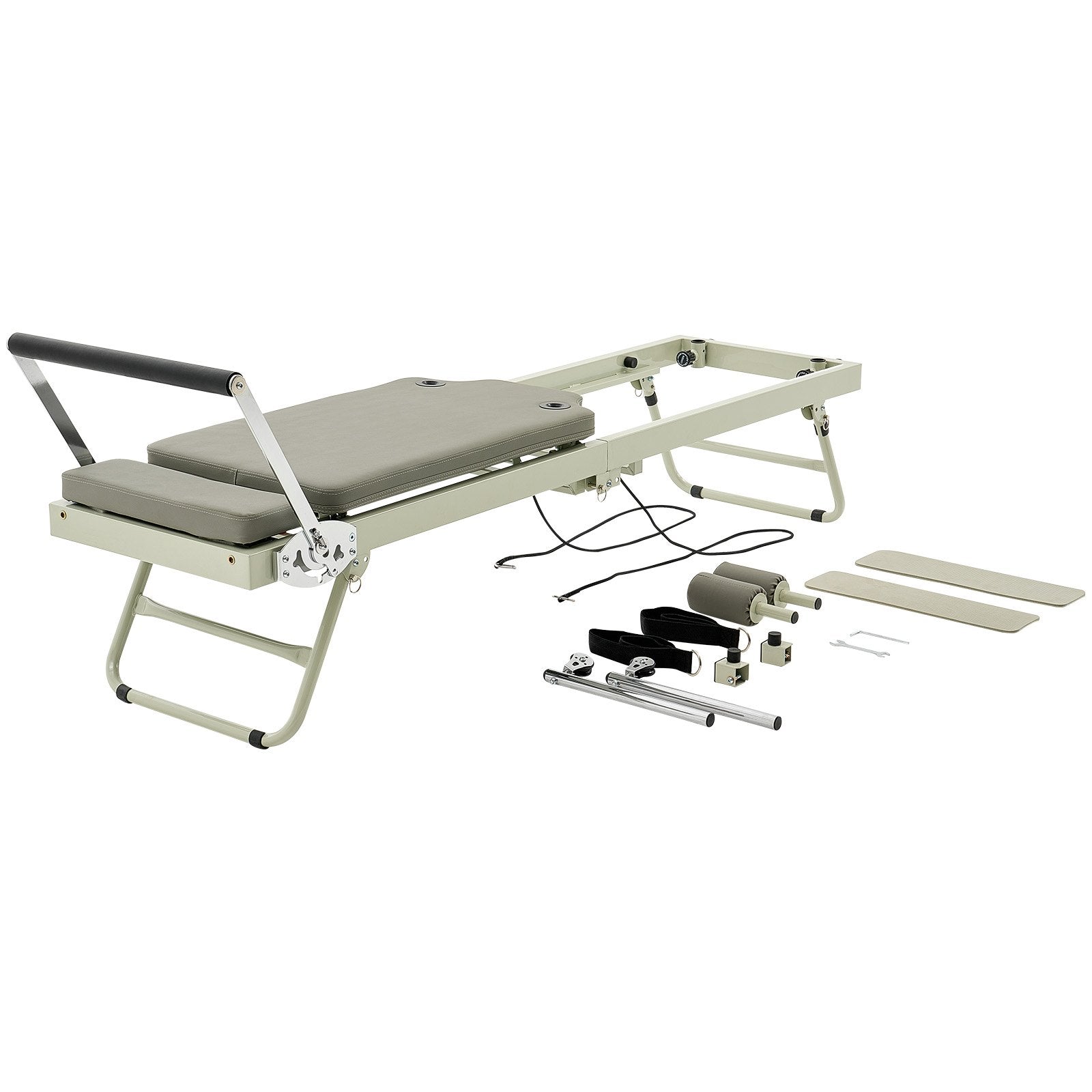 VEVOR Foldable Pilates Reformer Pilates Machine Home Gym Workout Equipment