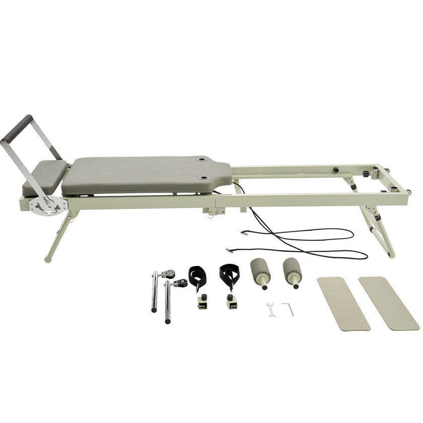 VEVOR Foldable Pilates Reformer Pilates Machine Home Gym Workout Equipment