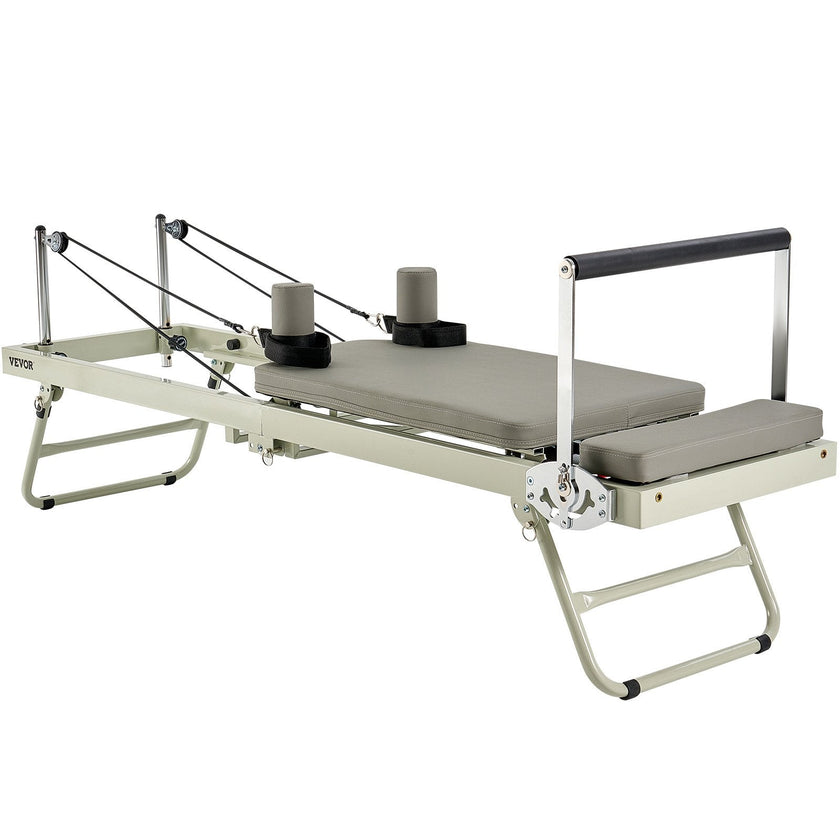 VEVOR Foldable Pilates Reformer Pilates Machine Home Gym Workout Equipment