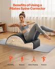 VEVOR Pilates Spine Corrector Arc Fitness Accessory Spine Exercises Rubber Wood