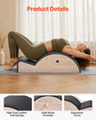 VEVOR Pilates Spine Corrector Arc Fitness Accessory Spine Exercises Rubber Wood