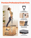 VEVOR Pilates Chair Split-Pedal Stability Combo Chairs Full-Body Workout Handle