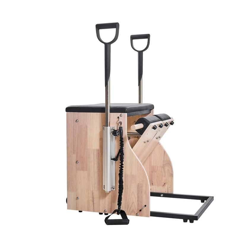 VEVOR Pilates Chair Split-Pedal Stability Combo Chairs Full-Body Workout Handle