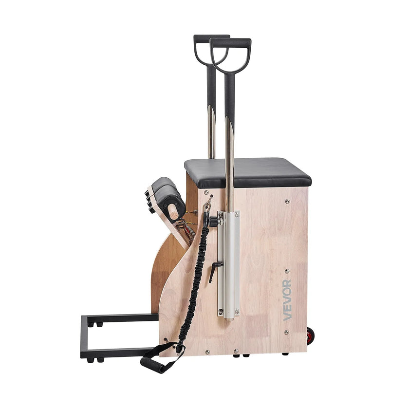 VEVOR Pilates Chair Split-Pedal Stability Combo Chairs Full-Body Workout Handle