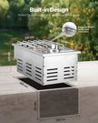 VEVOR Single Grilling Side Burner for Outdoor 17,000BTU Propane & Natural Gas
