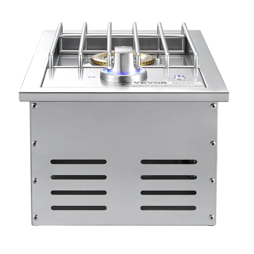 VEVOR Single Grilling Side Burner for Outdoor 17,000BTU Propane & Natural Gas