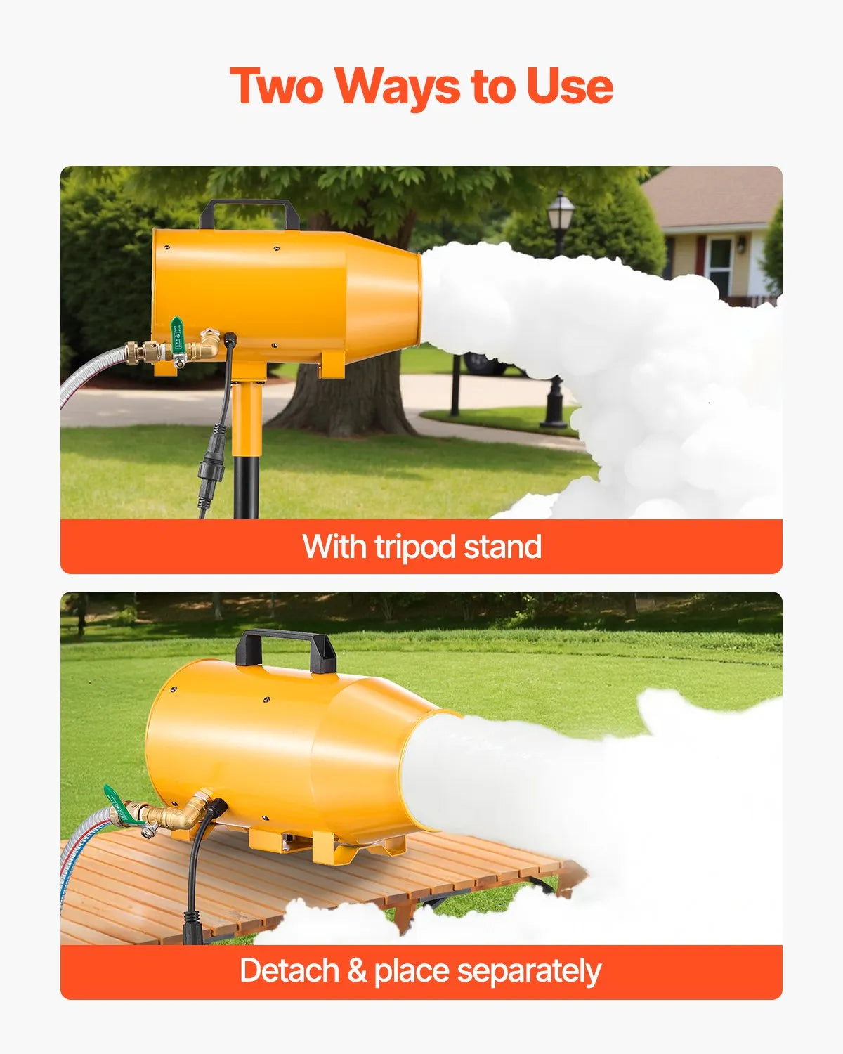 VEVOR Foam Machine Party Foam Cannon 180 W for Birthdays Celebrations & Party