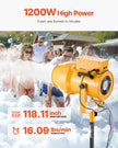 VEVOR Foam Machine Party Foam Cannon 1200 W for Birthdays Celebrations & Party