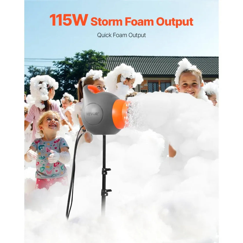 115W Foam Party Machine with Tripod Stand | Portable Foam Cannon for Backyard & Pool Parties