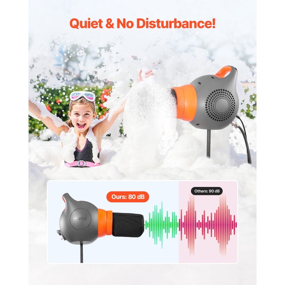 115W Foam Party Machine with Tripod Stand | Portable Foam Cannon for Backyard & Pool Parties