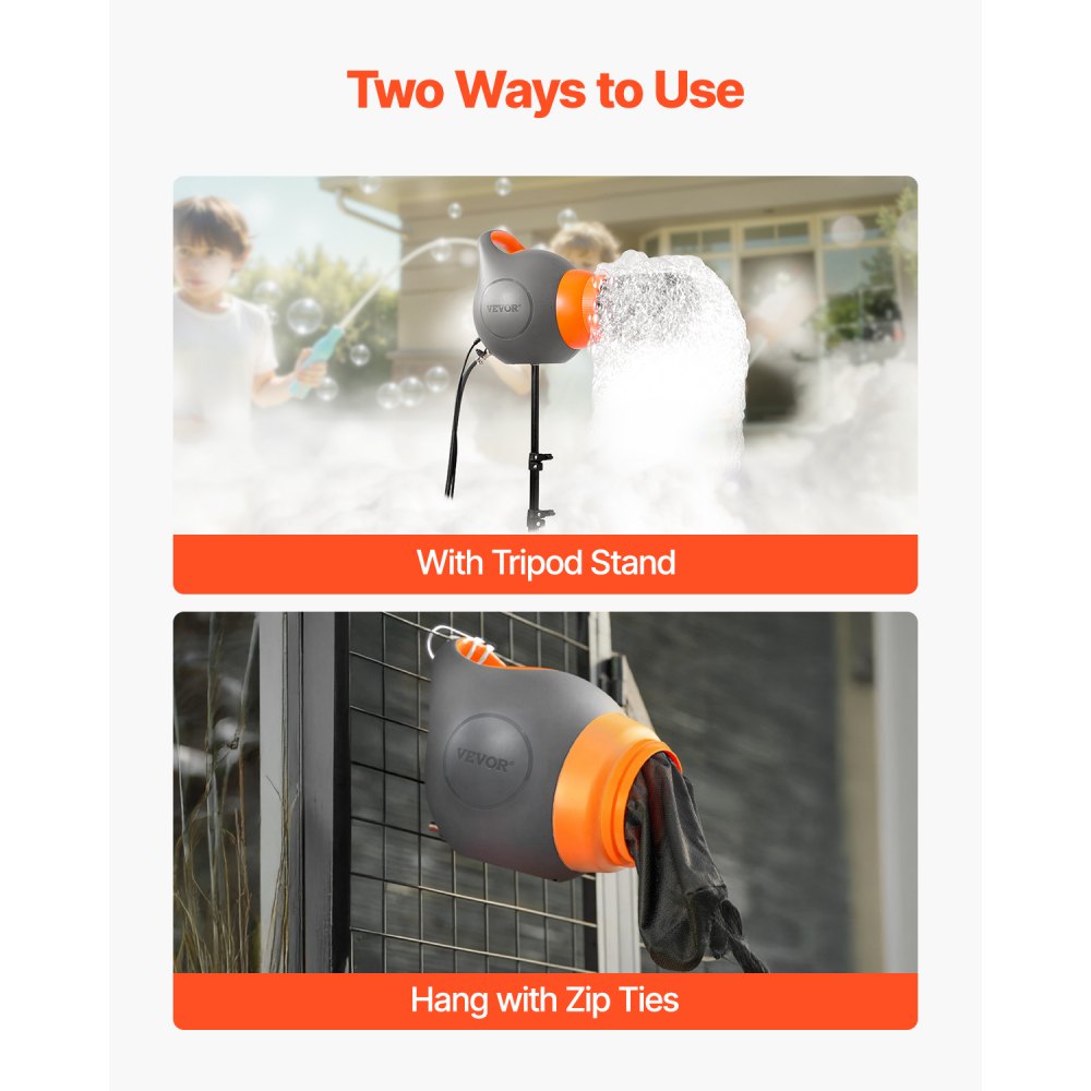 115W Foam Party Machine with Tripod Stand | Portable Foam Cannon for Backyard & Pool Parties