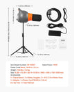 VEVOR Foam Machine Party Foam Cannon 115 W Foam Cannon for Party Grey & Orange