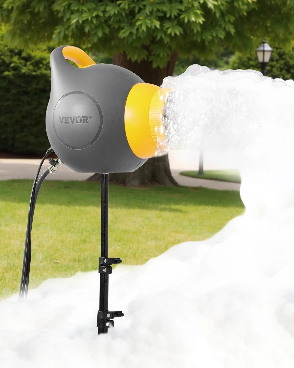VEVOR Foam Machine Party Foam Cannon 115 W Foam Cannon for Party Grey & Yellow