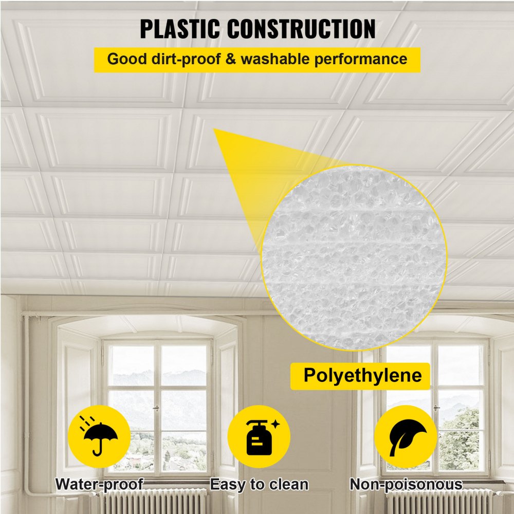 VEVOR Foam Ceiling Tiles, 19.7