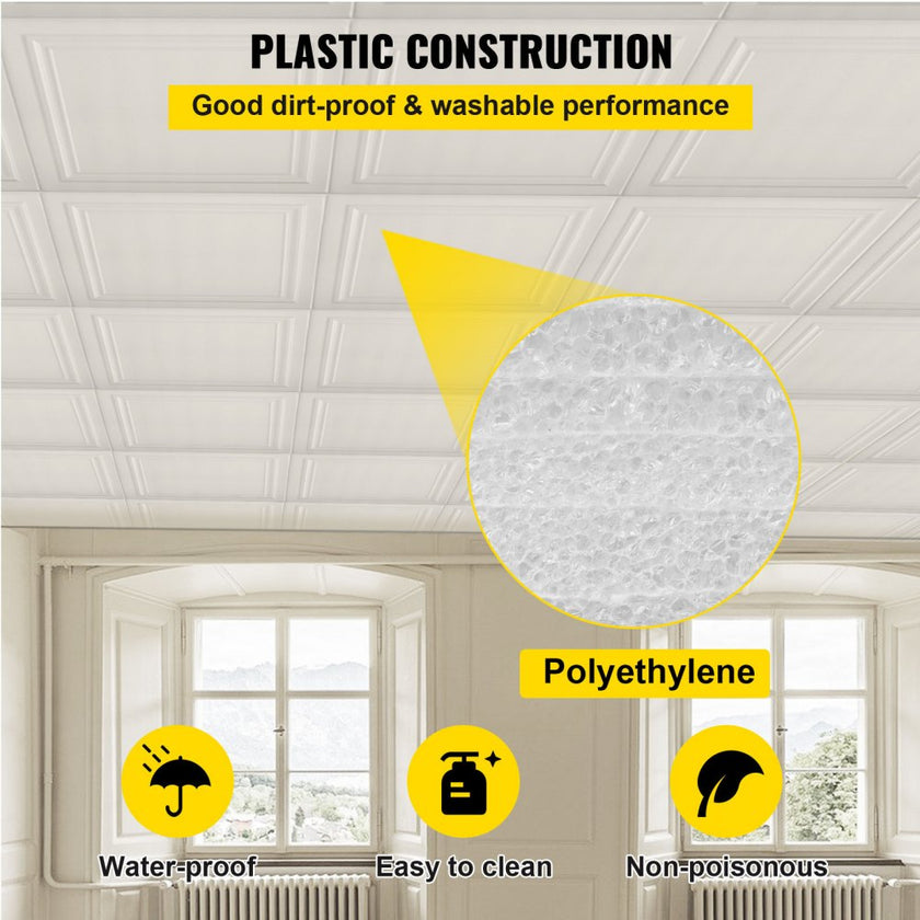 VEVOR Foam Ceiling Tiles, 19.7