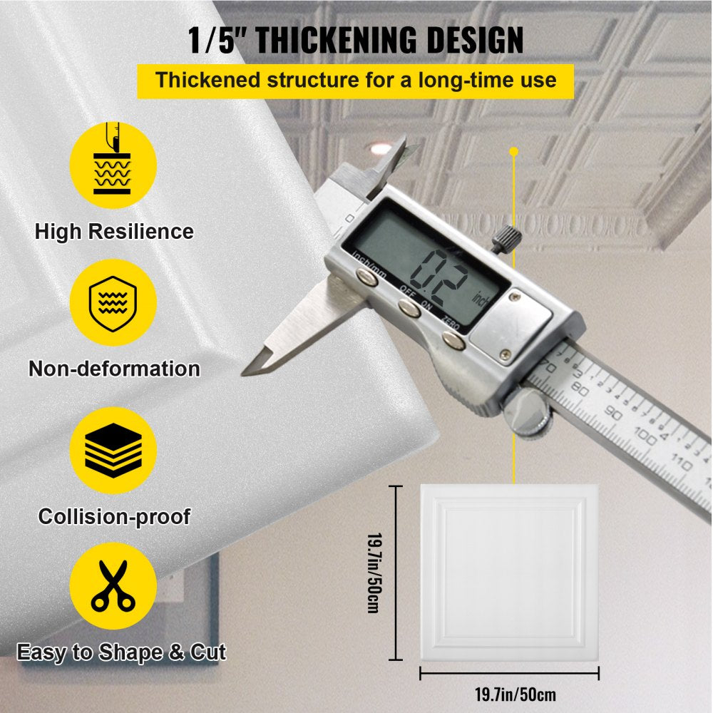 VEVOR Foam Ceiling Tiles, 19.7