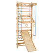 VEVOR Swedish Ladder Wall Gym 8 in 1 Wooden Indoor Playground Climbing Toys