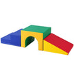 VEVOR Single Tunnel Climber, Toddler Playset, Foam Climbing Blocks for Toddlers, Kids Tunnel Maze with Stairs and Ramp, Indoor for Toddlers and Preschoolers Easy to Clean, 3 pcs (Assorted)