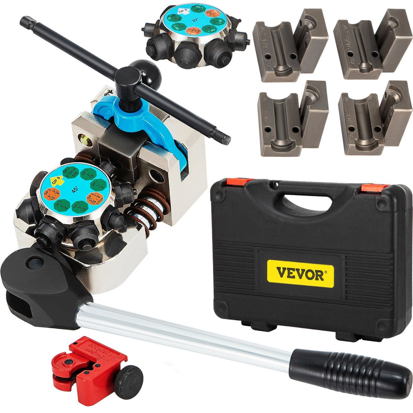 VEVOR Brake Line Flaring Tool, 37 & 45 Degree Single, Double, and Bubble Flares for 3/16