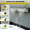 VEVOR Patiolife Pool Fountain Stainless Steel Pool Waterfall 23.6