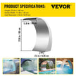 VEVOR Stainless Steel Pool Fountain 17.7 x 11.8 x 23.6 inches Pool Fountain Silver Pool Fountains for In Ground Pools Garden Outdoor Waterfalls Sheer Descent Pond Water Feature