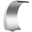 VEVOR Stainless Steel Pool Fountain 17.7 x 11.8 x 23.6 inches Pool Fountain Silver Pool Fountains for In Ground Pools Garden Outdoor Waterfalls Sheer Descent Pond Water Feature