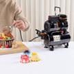 VEVOR Airbrush Gun, 0.3 mm and 0.5 mm Dual Action Gravity Feed Airbrush, Airbrush Kit with 2/7/12ml Copper Cups and Cleaning Accessories, Air Brush Gun for Painting Models, Cakes, Desserts, Nail Art