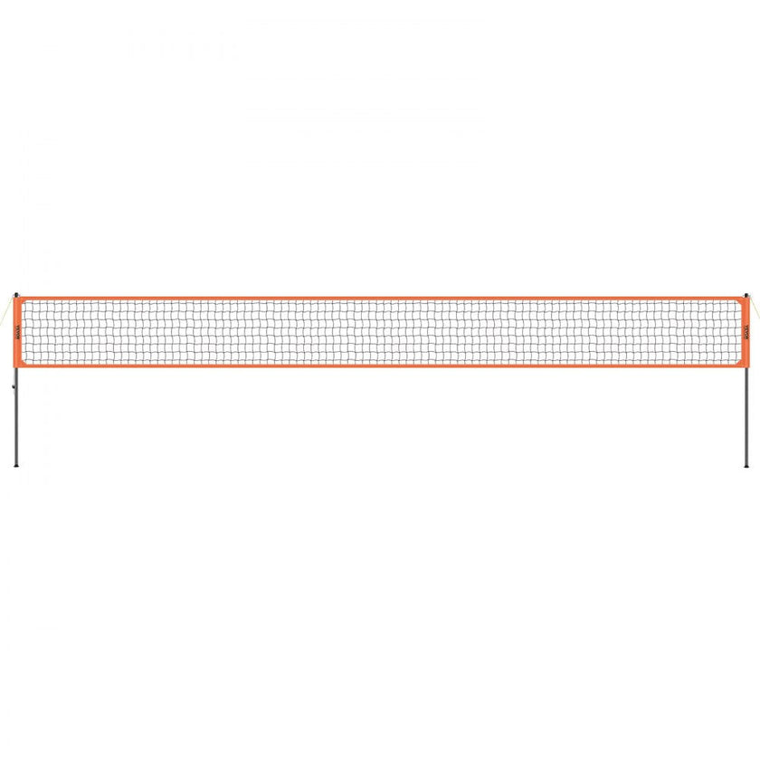 VEVOR Outdoor Portable Volleyball Net System, Adjustable Height Aluminum Poles, Professional Volleyball Set with PVC Volleyball, Pump, Carrying Bag, Heavy Duty Volleyball Net for Backyard, Beach, Lawn