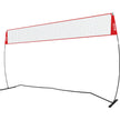 VEVOR Freestanding Volleyball Training Net for Indoor or Outdoor Use, Adjustable Height Portable Net System with Carrying Bag, Professional Volleyball Practice Trainer for Hitting or Serving Drills