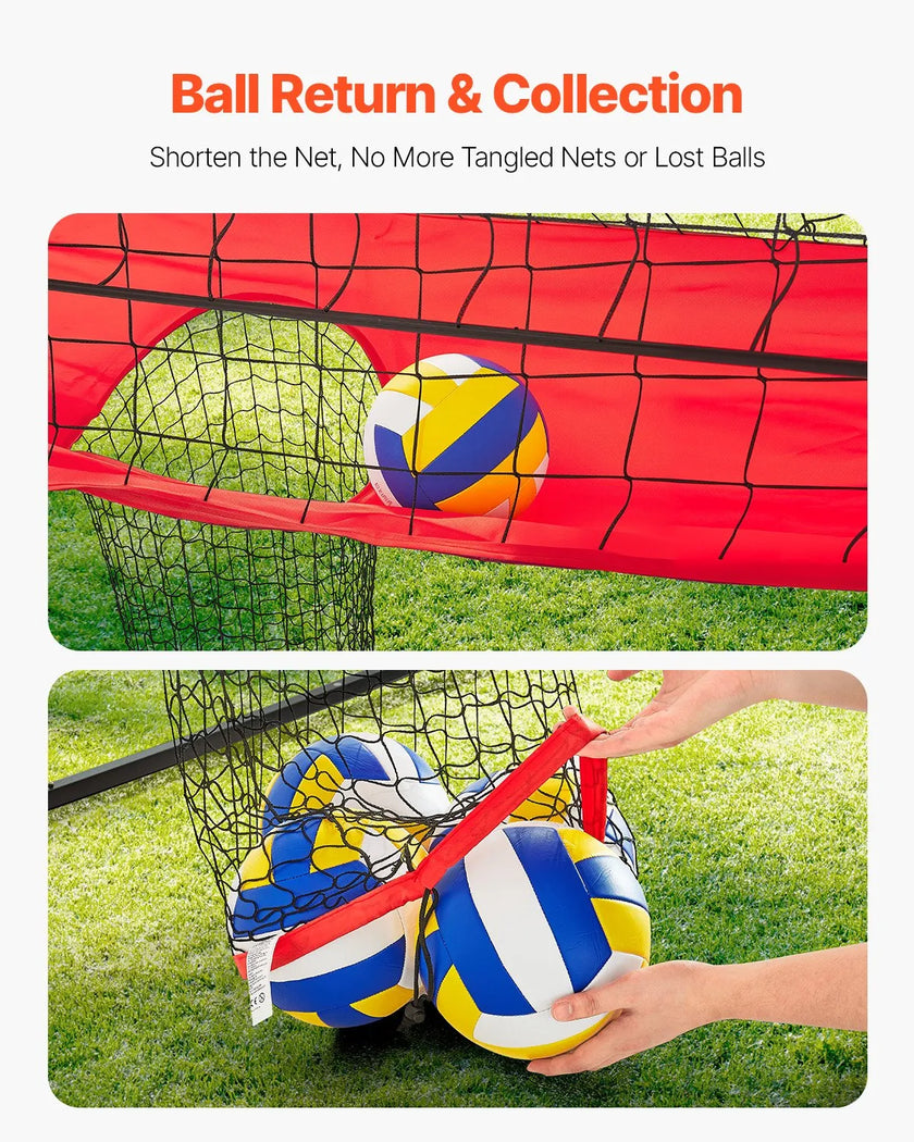 VEVOR Volleyball Training Net System Portable Practice Equipment Indoor Outdoor