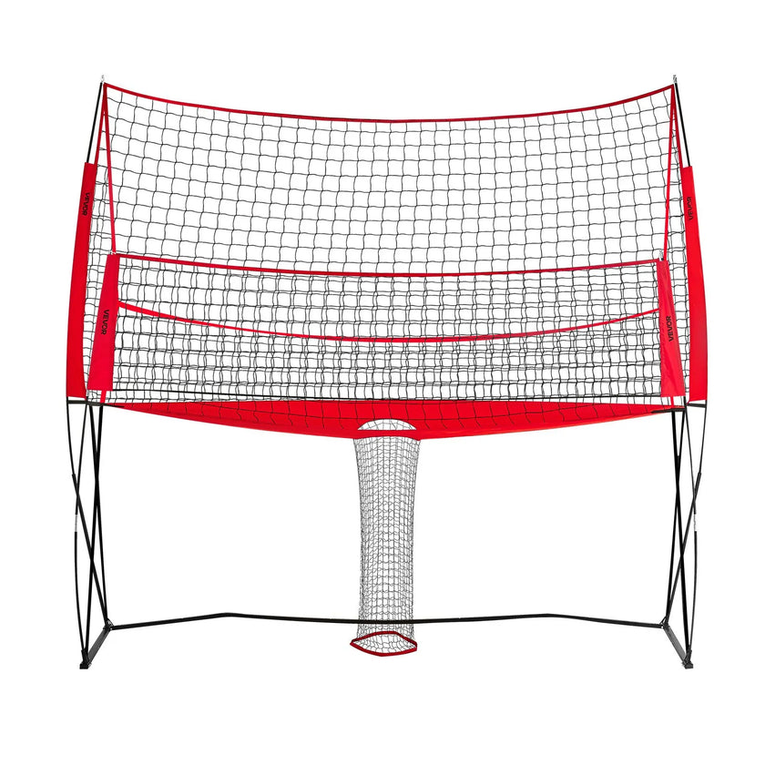 VEVOR Volleyball Training Net System Portable Practice Equipment Indoor Outdoor