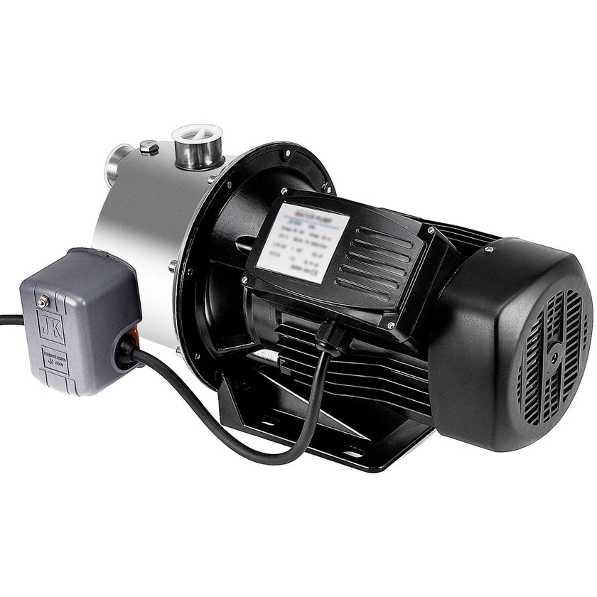 Shallow Well Jet Pump With Pressure Switch 1 HP 110V Stainless Steel