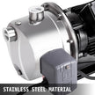Shallow Well Jet Pump With Pressure Switch 1 HP 110V Stainless Steel