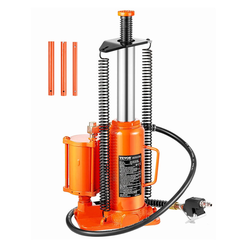 VEVOR Air Hydraulic Bottle Jack 12 Ton Manual Hand Pump Automotive Car Repair