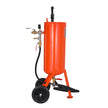 VEVOR 10 Gallon Heavy-Duty Sand Blaster, 60-110 PSI High Pressure Sandblaster, Portable Abrasive Blasting Tank, Air Sand Blasting Kit with 2 Ceramic Nozzles & 7.5ft Hose for Stain, Rust, Paint Removal
