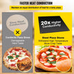 VEVOR Steel Pizza Stone, 16.1