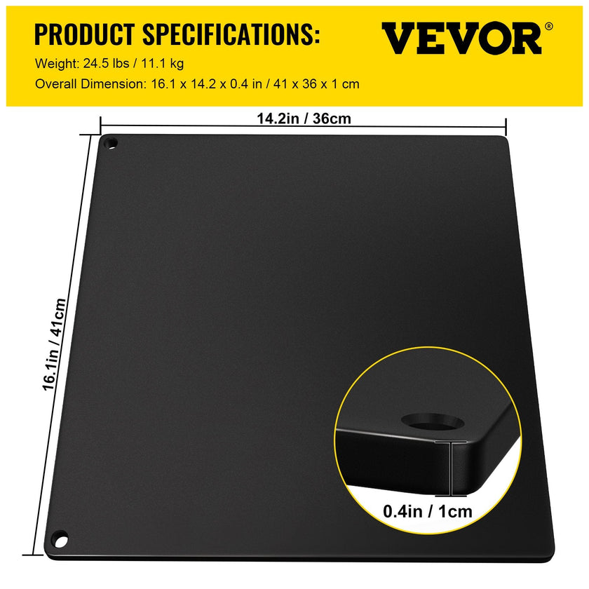 VEVOR Steel Pizza Stone, 16.1