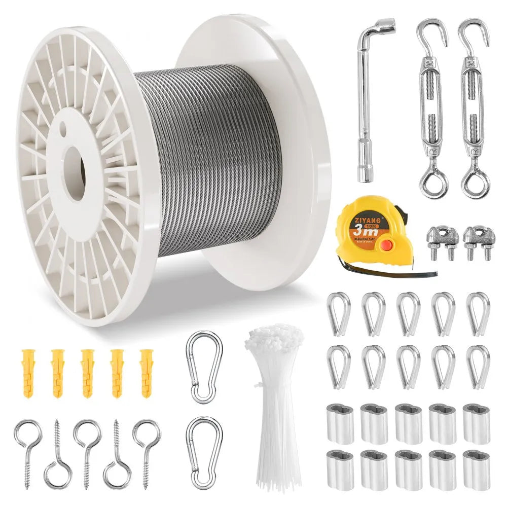 VEVOR T304 Stainless Steel Cable 1/8