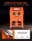 VEVOR 245 Gallon Sandblasting Cabinet with Pressurized Tank, Heavy Duty Steel Sand Blasting Cabinet on Wheels - with 32 Gallon Media Hopper & 1.6HP Dust Collector for Oversized Parts Surface Finishing