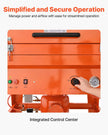 VEVOR 245 Gallon Sandblasting Cabinet with Pressurized Tank, Heavy Duty Steel Sand Blasting Cabinet on Wheels - with 32 Gallon Media Hopper & 1.6HP Dust Collector for Oversized Parts Surface Finishing