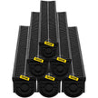 VEVOR Trench Drain System, Channel Drain with Plastic Grate, 5.8x5.2-Inch HDPE Drainage Trench, Black Plastic Garage Floor Drain, 6x39