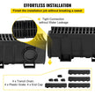 VEVOR Drainage Trench Driveway Channel Drain Kit Plastic Grate-5.8