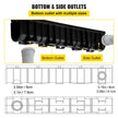 VEVOR Drainage Trench Driveway Channel Drain Kit Plastic Grate-5.8