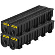 VEVOR Drainage Trench Driveway Channel Drain Kit Plastic Grate-5.8