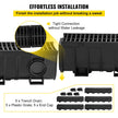 VEVOR Drainage Trench Driveway Channel Drain Kit Plastic Grate-5.8