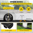 VEVOR Trench Drain System, Channel Drain with Plastic Grate, 5.8x3.1-Inch HDPE Drainage Trench, Black Plastic Garage Floor Drain, 5x39