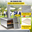 VEVOR Pellet Pizza Oven, Stainless Steel Pizza Oven Outdoor, 12