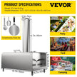 VEVOR Pellet Pizza Oven, Stainless Steel Pizza Oven Outdoor, 12